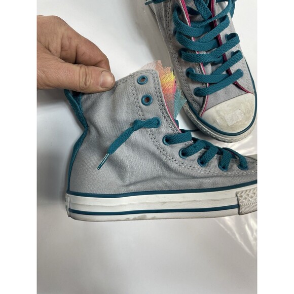 Women’s Converse Shoes Size 3 Multicolor Fun Shoes In Excellent Condition - Picture 15 of 16